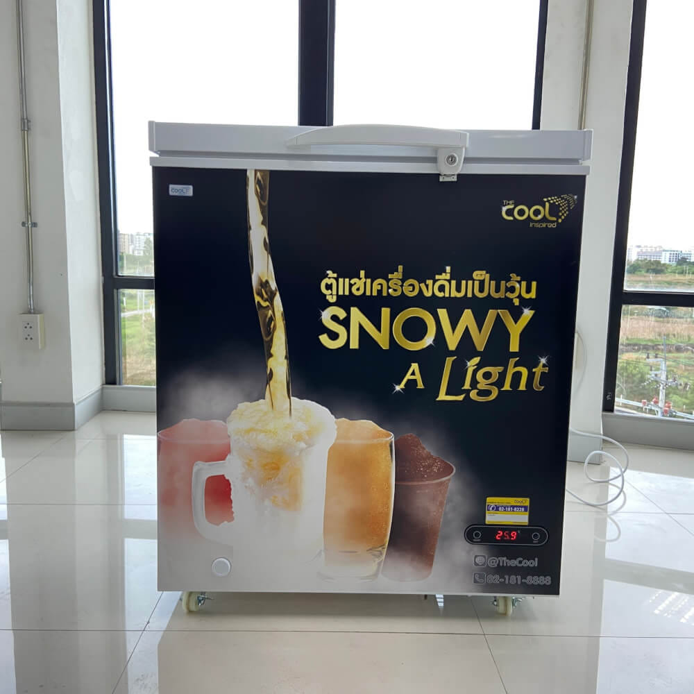 ตู้แช่แข็ง THE COOL รุ่น SNOWY ALIGHT150 ความจุ 50 ขวด 5.4 คิว สีดำ/ขาว_3